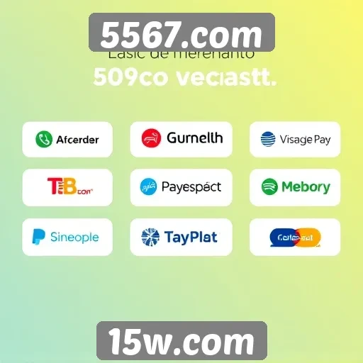 Novos métodos de pagamento no site 5567.com